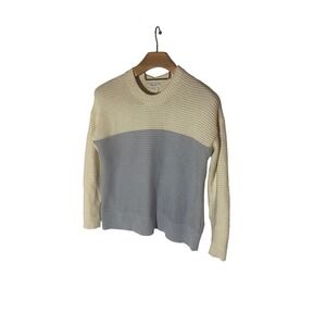 Madewell Colorblock Button Ribbed Cardigan Sweater Top Womens